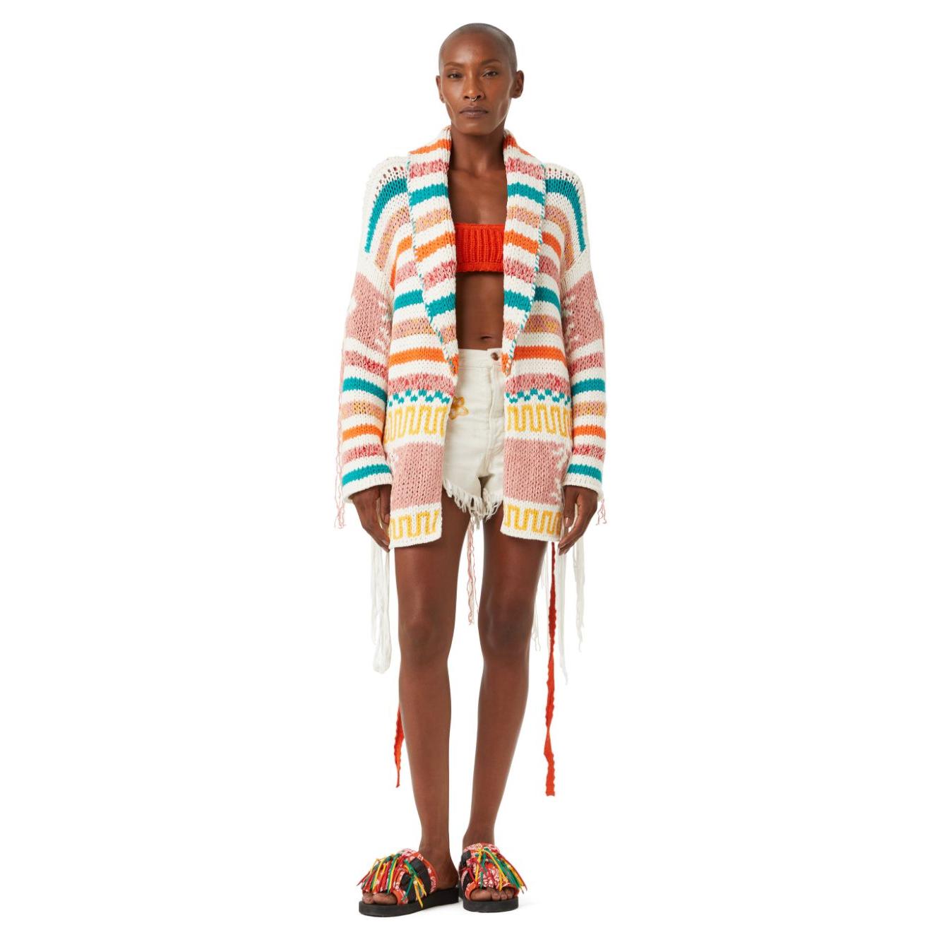 Alanui Sweaters MultiColour Topwear Alanui Light Gray
