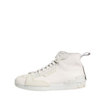 Dolce & Gabbana White Leather Mid Top Sneakers Shoes MV7537-42.5