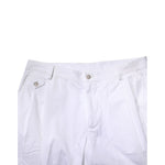 Dolce & Gabbana White Cotton Dress Slim Formal Trouser Pants PAN76652-48