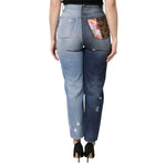 Dolce & Gabbana Multicolor Patchwork Tapered Denim Jeans PAN76550-40