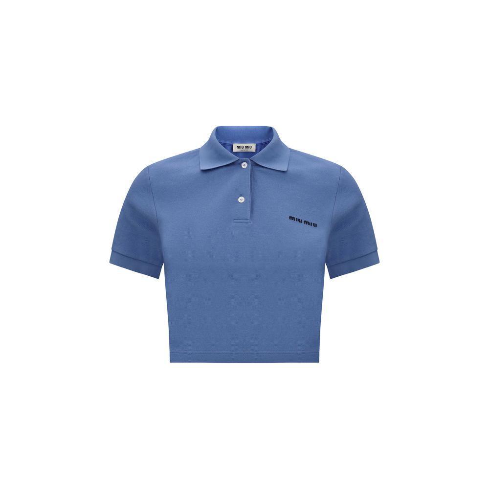 Miu Miu Polo crop Shirt MI-MJN547SOOO14RWF0237-M