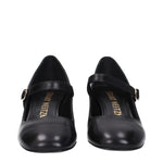 Stuart Weitzman Black Leather Mid Heel Pumps ST-9250415804681-EU41/US11