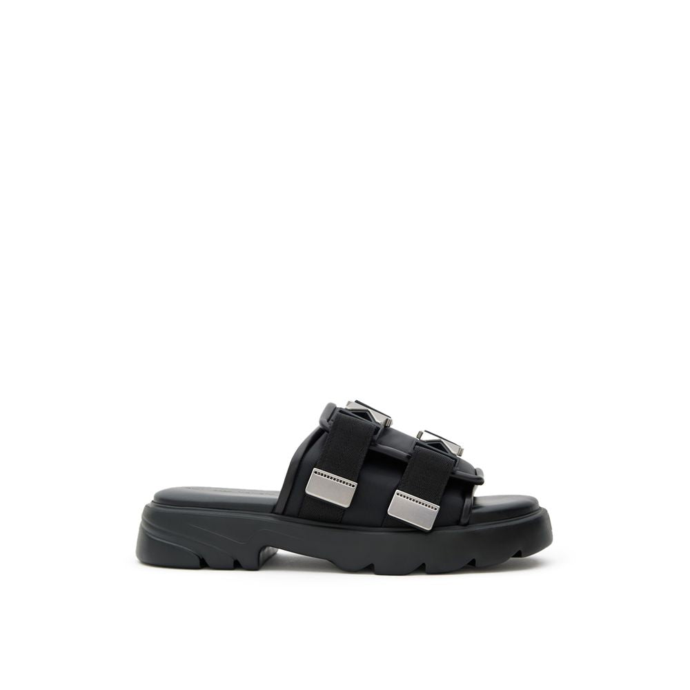 Bottega Veneta Black Cotton Slipper BO-10137676-EU43/US10