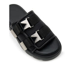 Bottega Veneta Black Cotton Slipper BO-10137676-EU43/US10