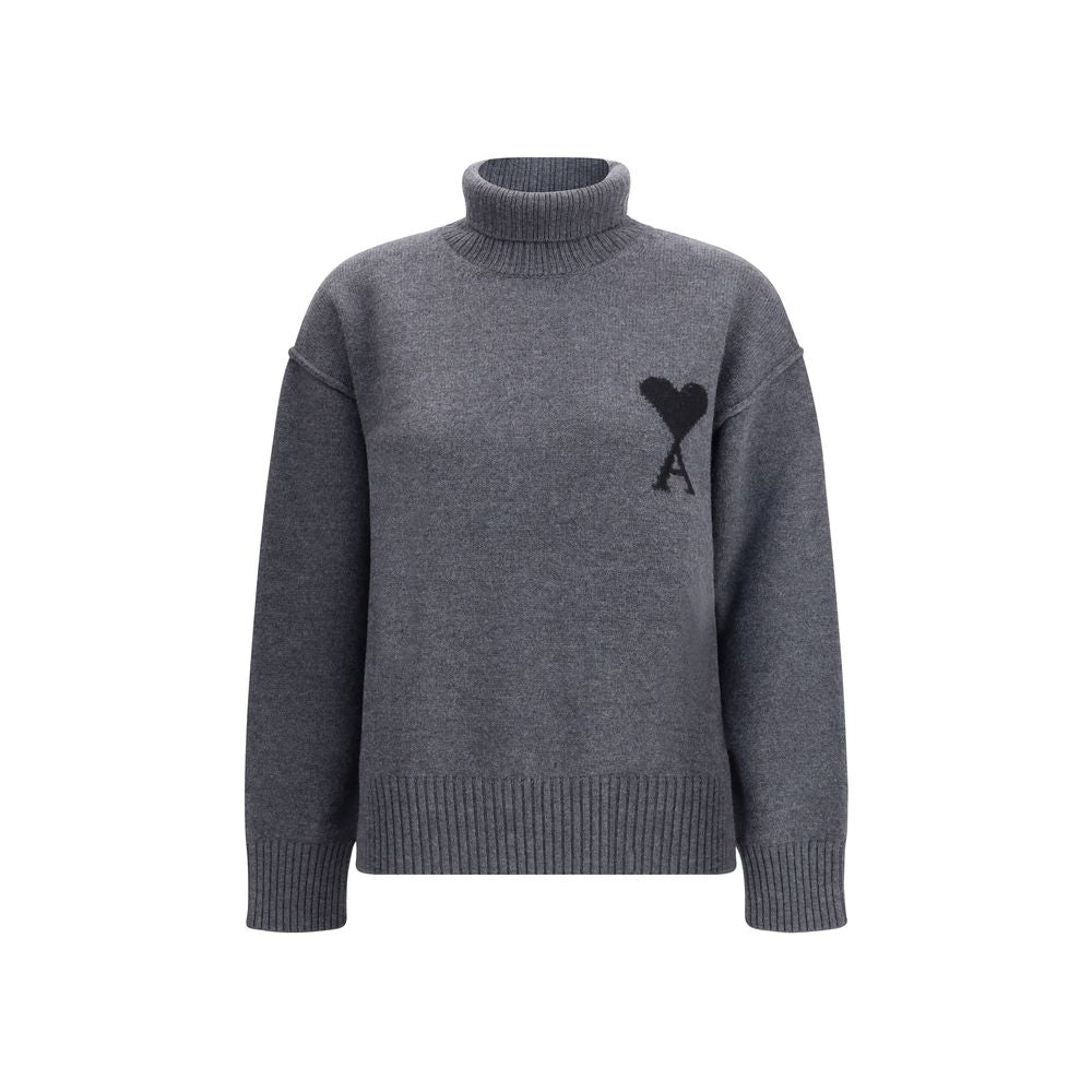 Ami Paris Ami De Coeur Turtleneck Sweater AM-UKS8390180504-M