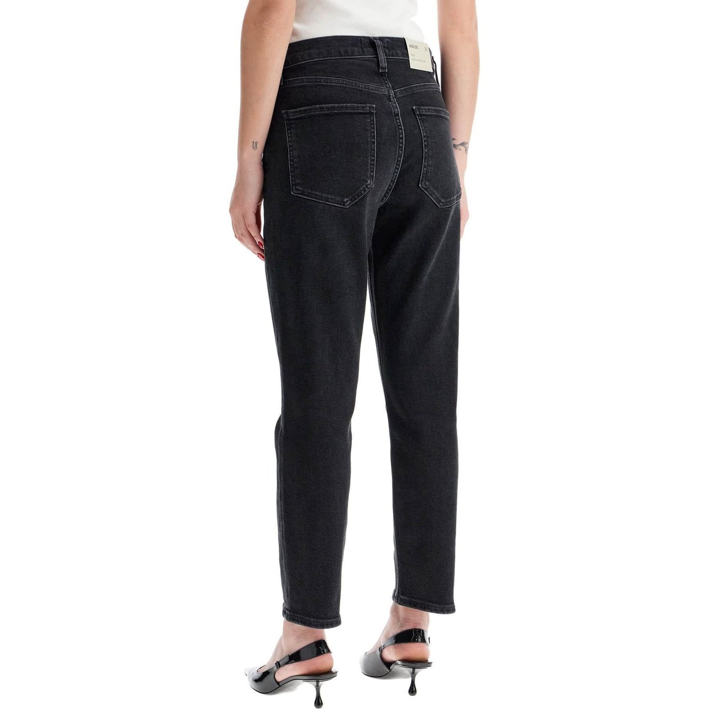Agolde riley cropped jeans Jeans Agolde Tan