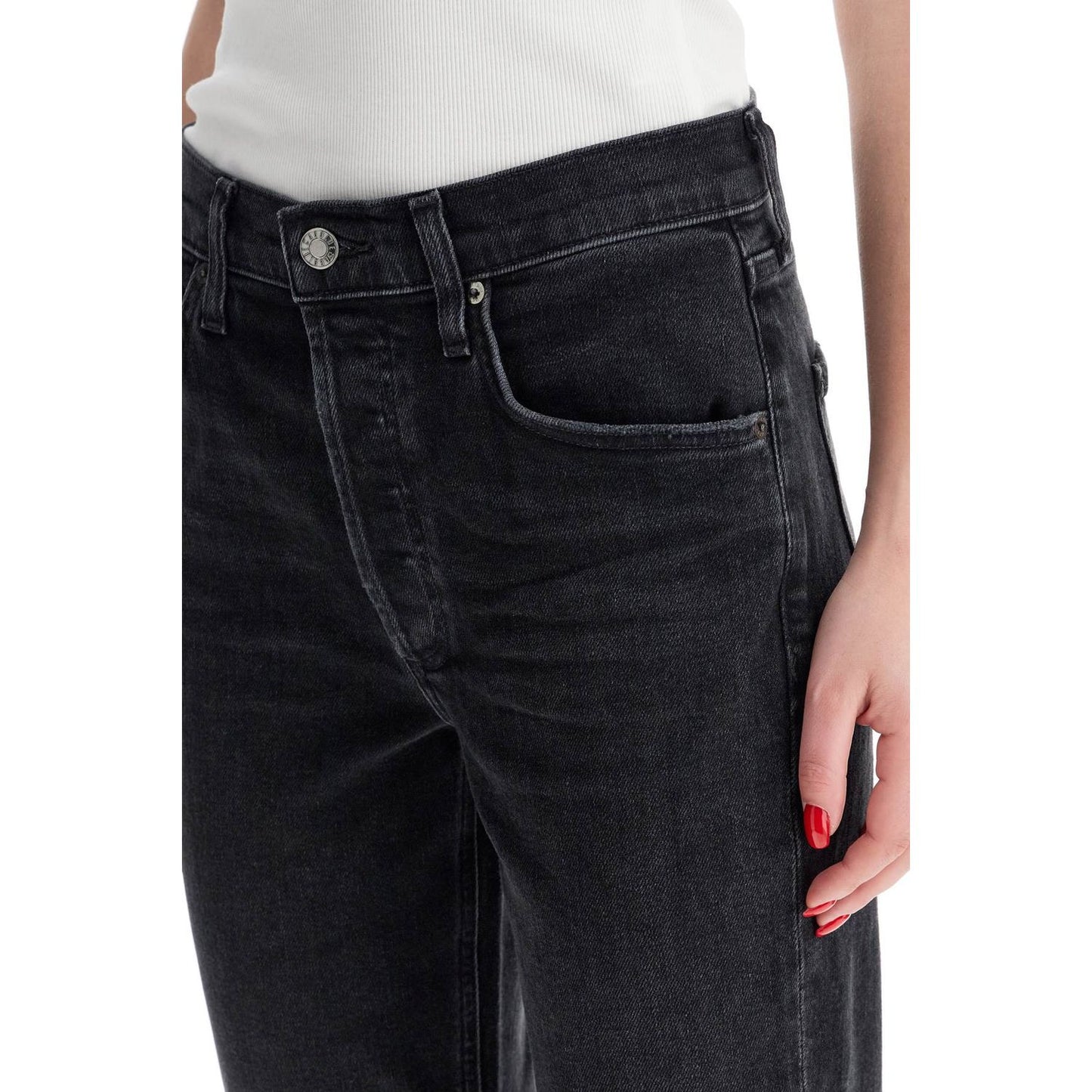 Agolde riley cropped jeans Jeans Agolde Black