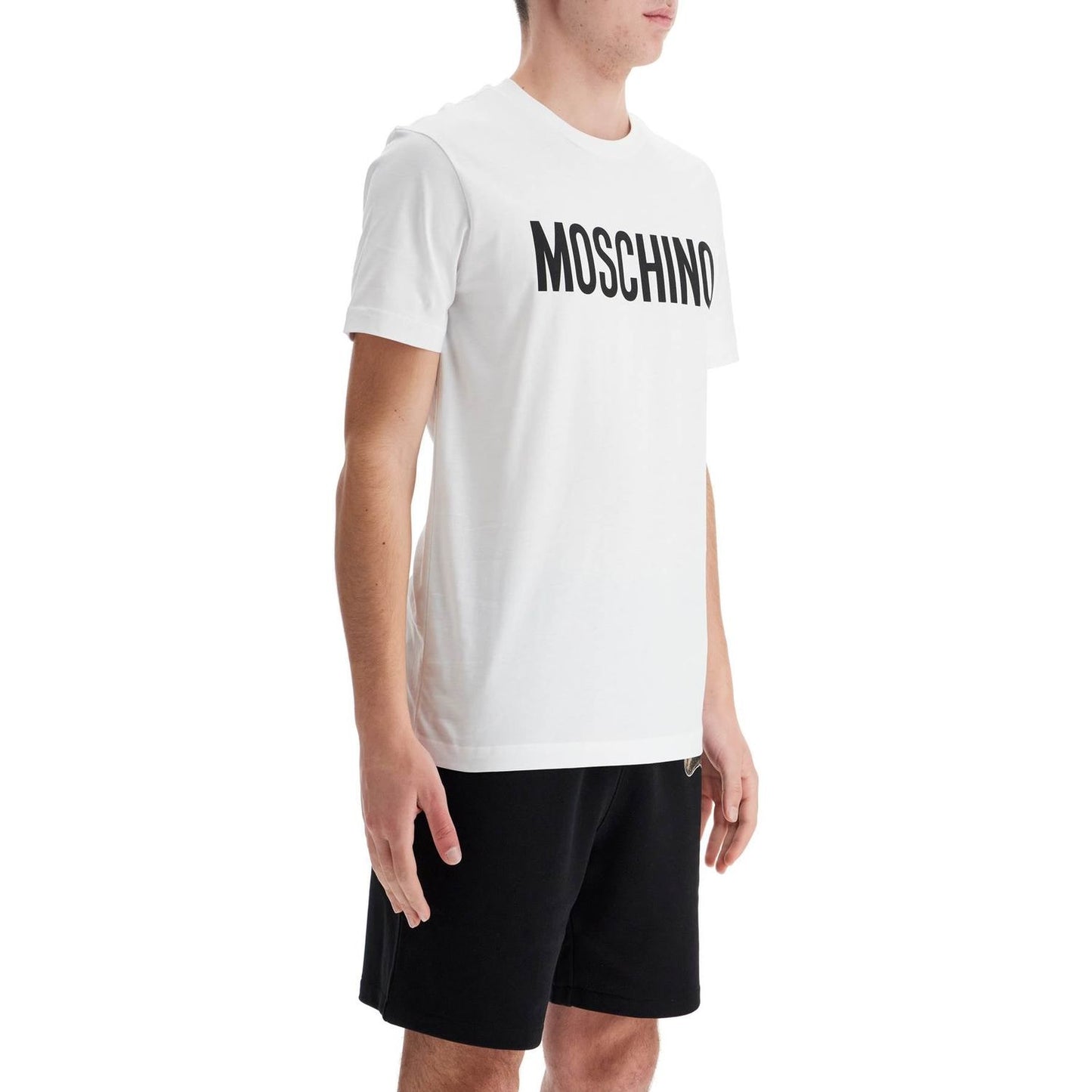 Moschino t-shirt with logo print Topwear Moschino Black