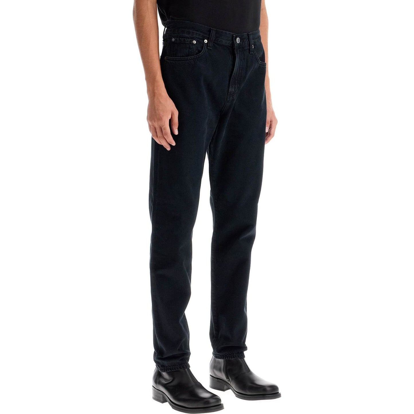 Agolde crushed wash curtis jeans in Jeans Agolde Black