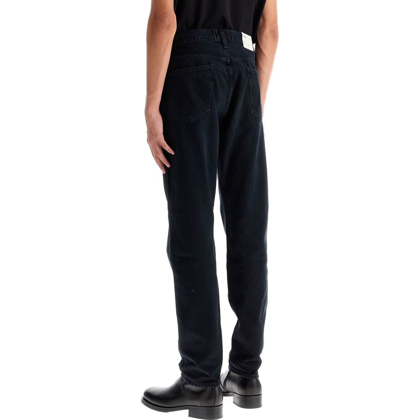 Agolde crushed wash curtis jeans in Jeans Agolde Black