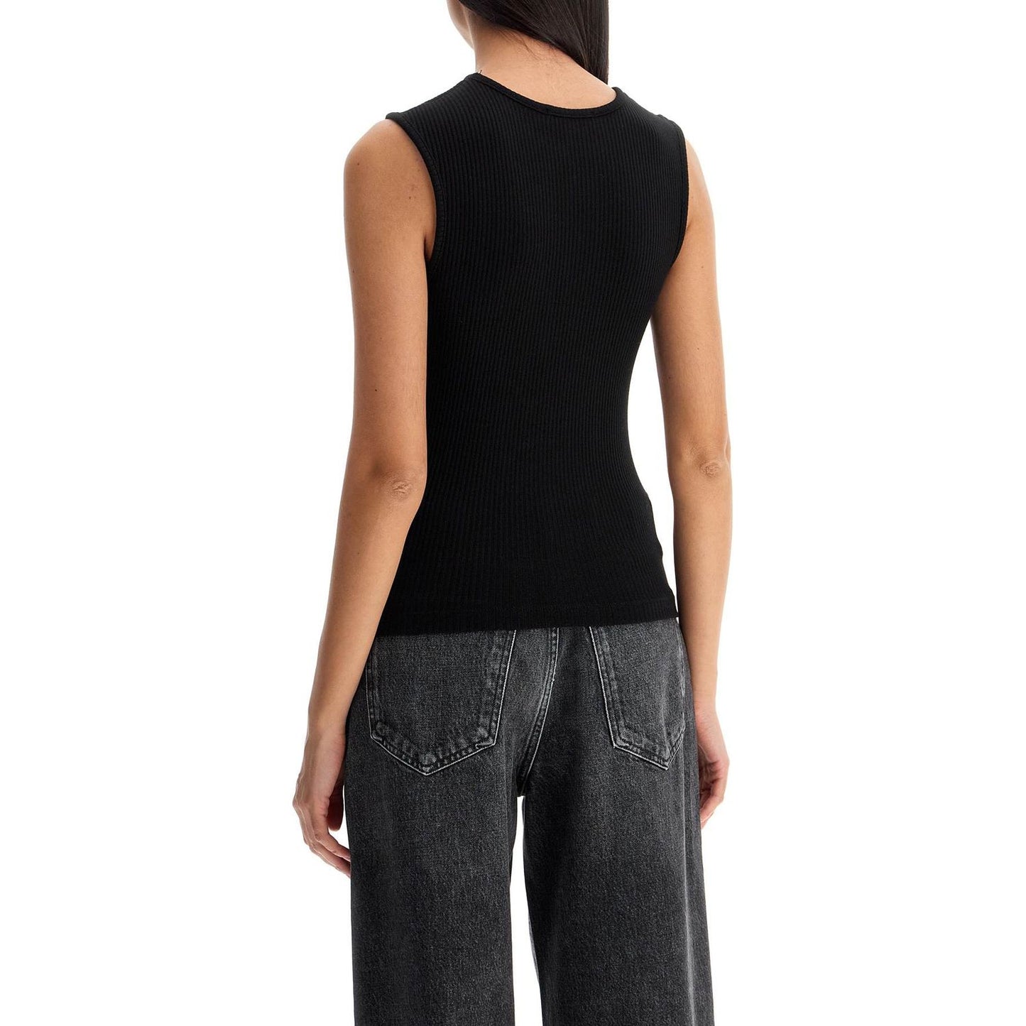 Agolde 'ribbed binx tank Topwear Agolde Rosy Brown
