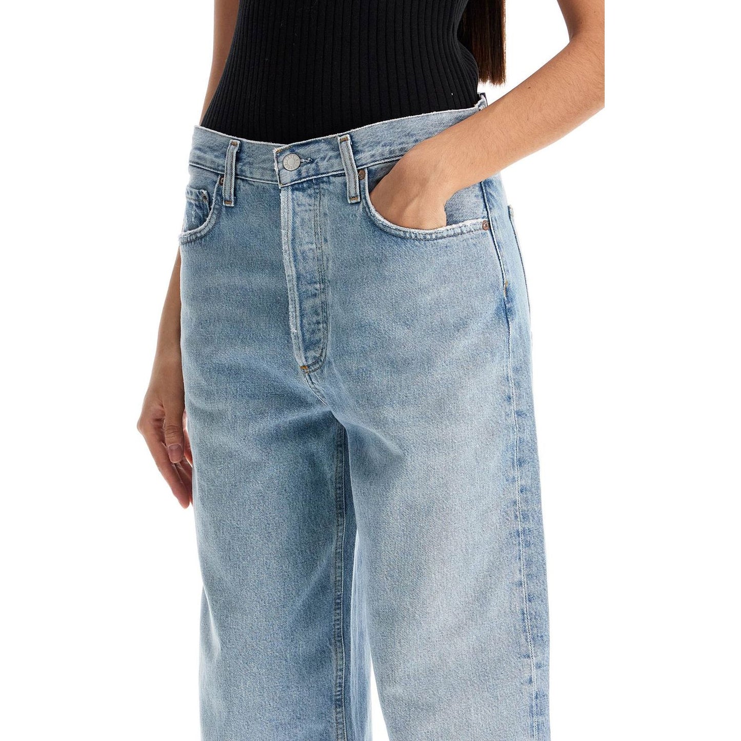 Agolde low slung baggy jeans Jeans Agolde Light Slate Gray