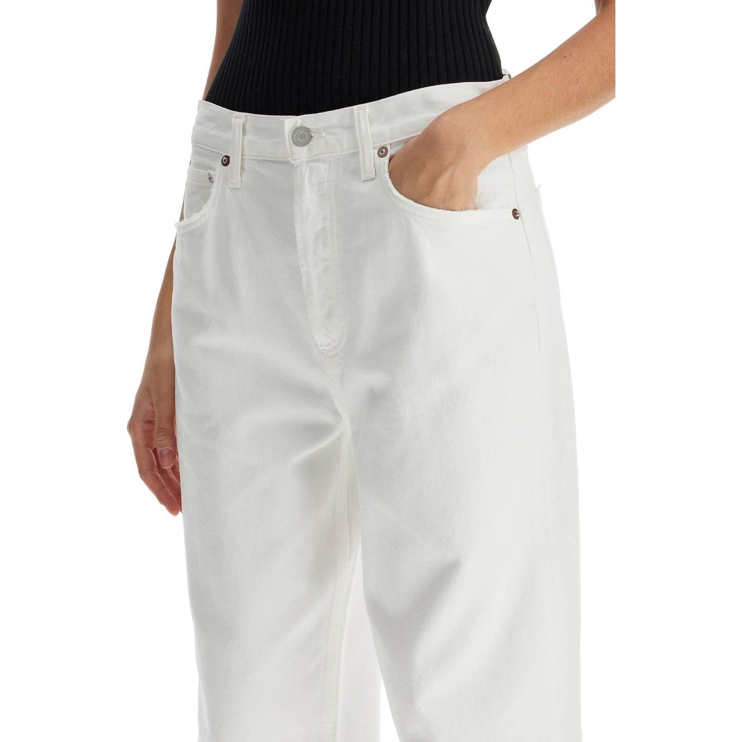 Agolde low-slung baggy jeans Jeans Agolde Light Gray