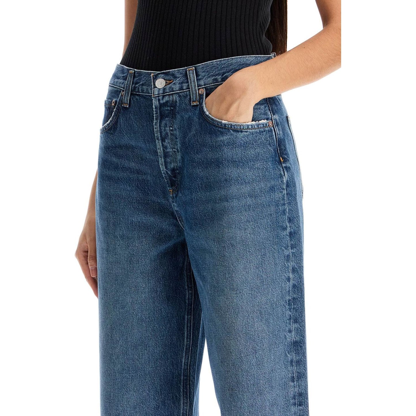 Agolde low slung baggy jeans Jeans Agolde Dark Slate Gray