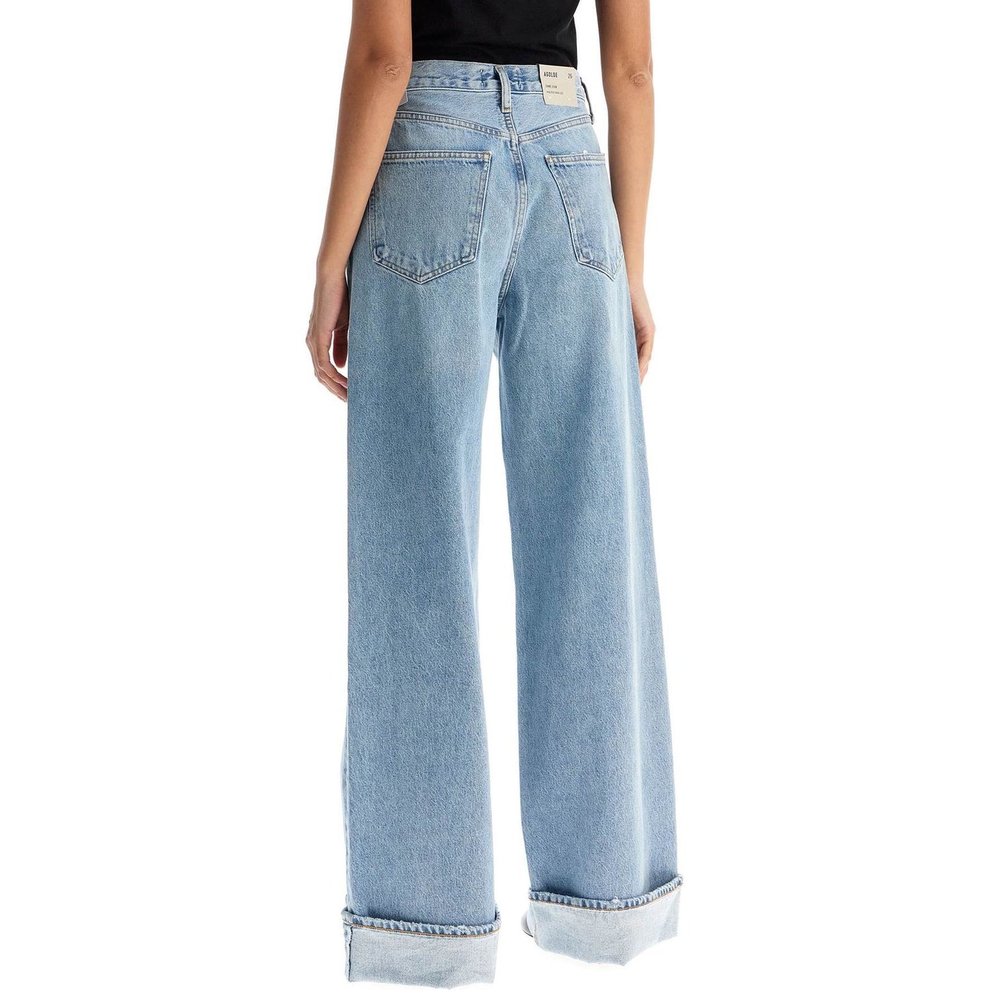Agolde dame wide leg jeans Jeans Agolde Light Slate Gray