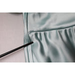 Dolce & Gabbana Mint Green Silk Fit Cut One Shoulder Dress DR28279-40