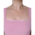 Dolce & Gabbana Pink A-line Flare Viscose Sleeveless Dress DR281199-42
