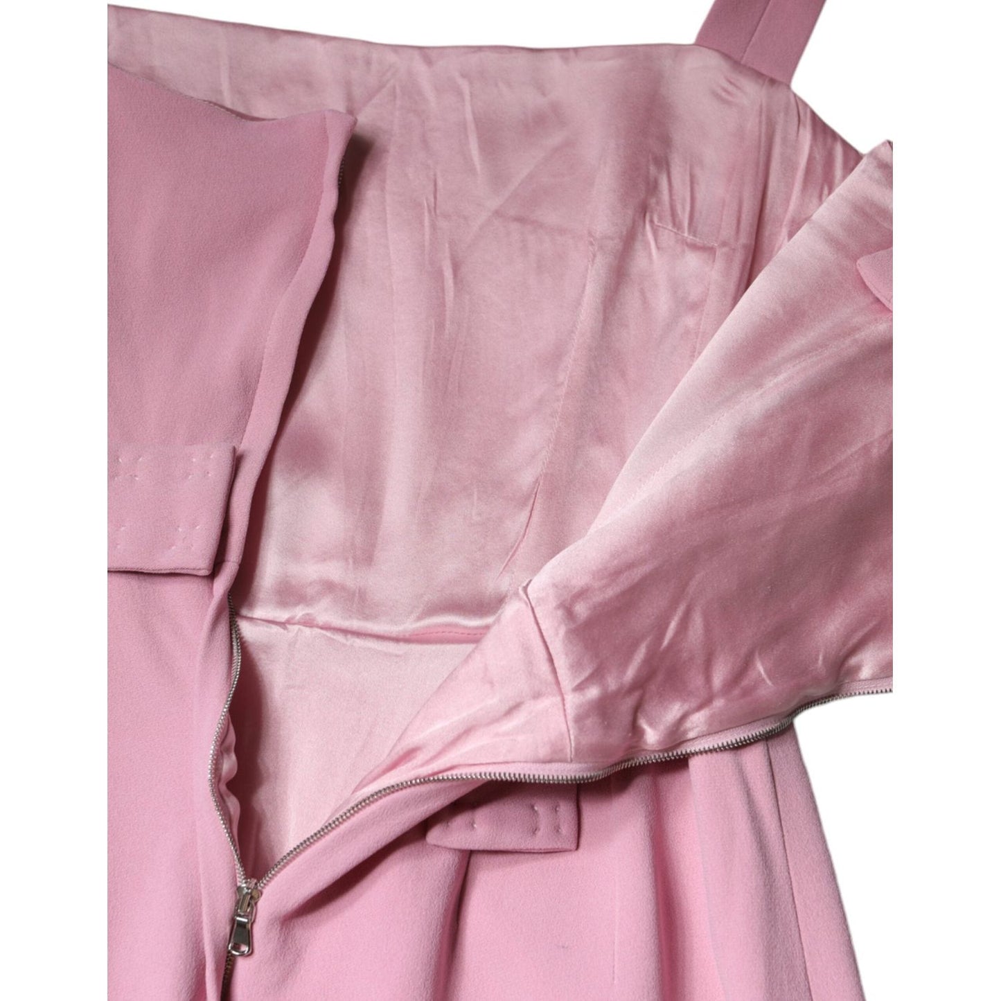 Dolce & Gabbana Pink A-line Flare Viscose Sleeveless Dress DR281199-42