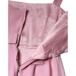 Dolce & Gabbana Pink A-line Flare Viscose Sleeveless Dress DR281199-42