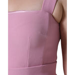 Dolce & Gabbana Pink A-line Flare Viscose Sleeveless Dress DR281199-42