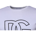 Dolce & Gabbana White DG Logo Cotton Crew Neck T-shirt TSH87375-46