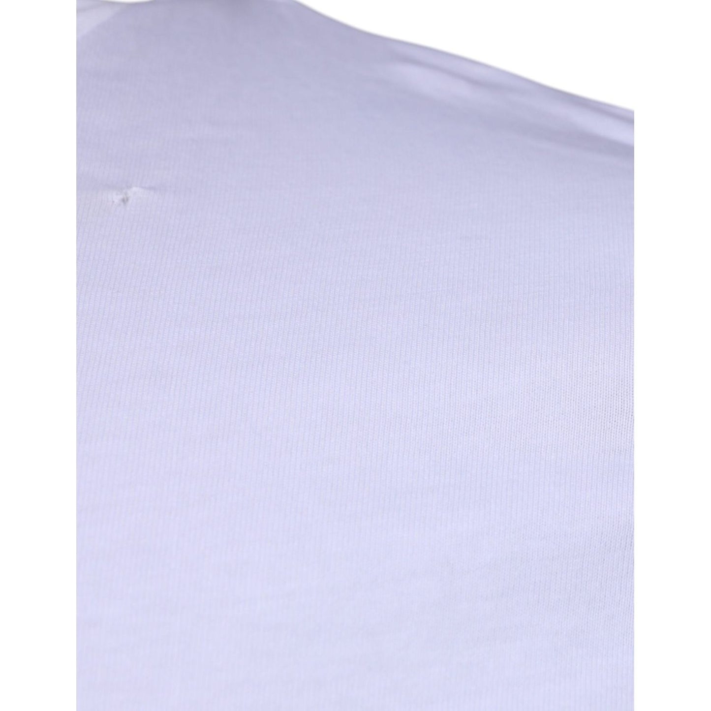 Dolce & Gabbana White DG Logo Cotton Crew Neck T-shirt TSH87375-46