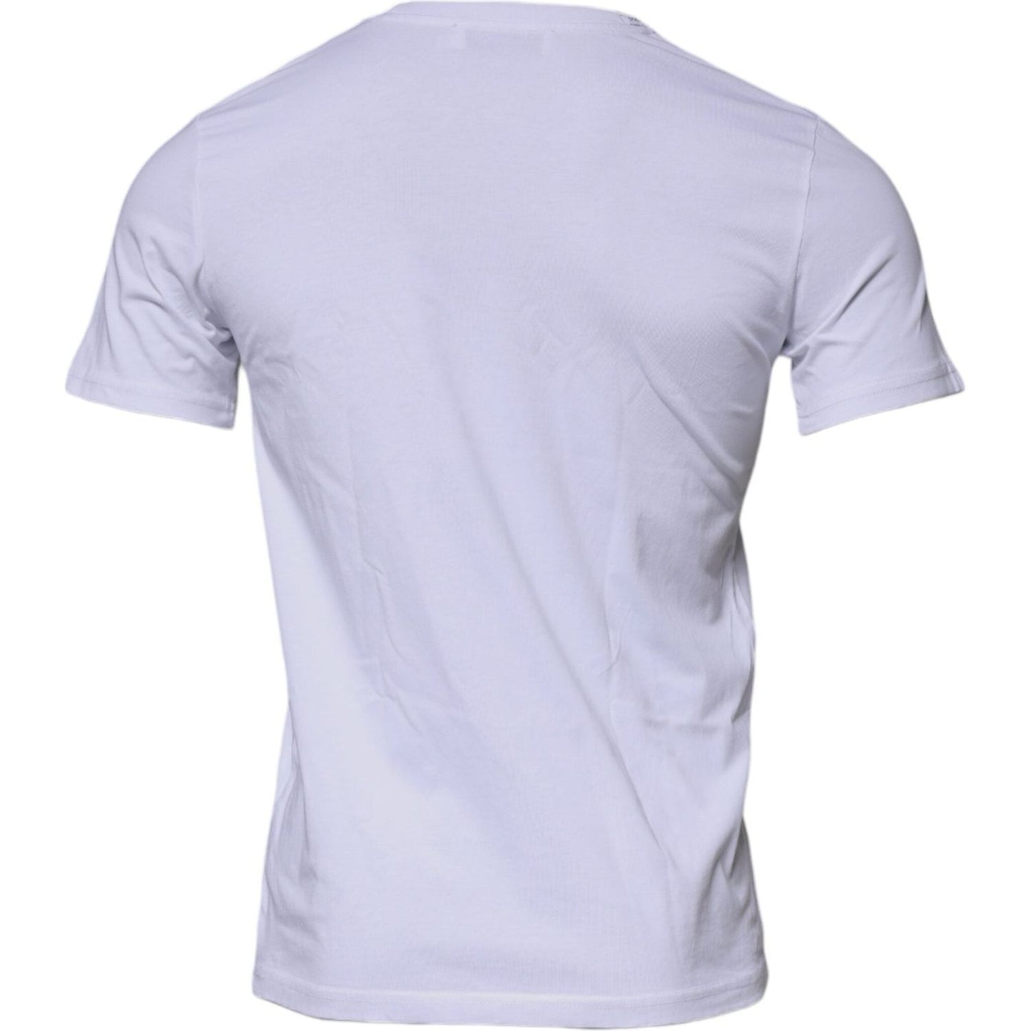 Dolce & Gabbana White DG Logo Cotton Crew Neck T-shirt TSH87375-46
