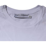 Dolce & Gabbana White DG Logo Cotton Crew Neck T-shirt TSH87375-46