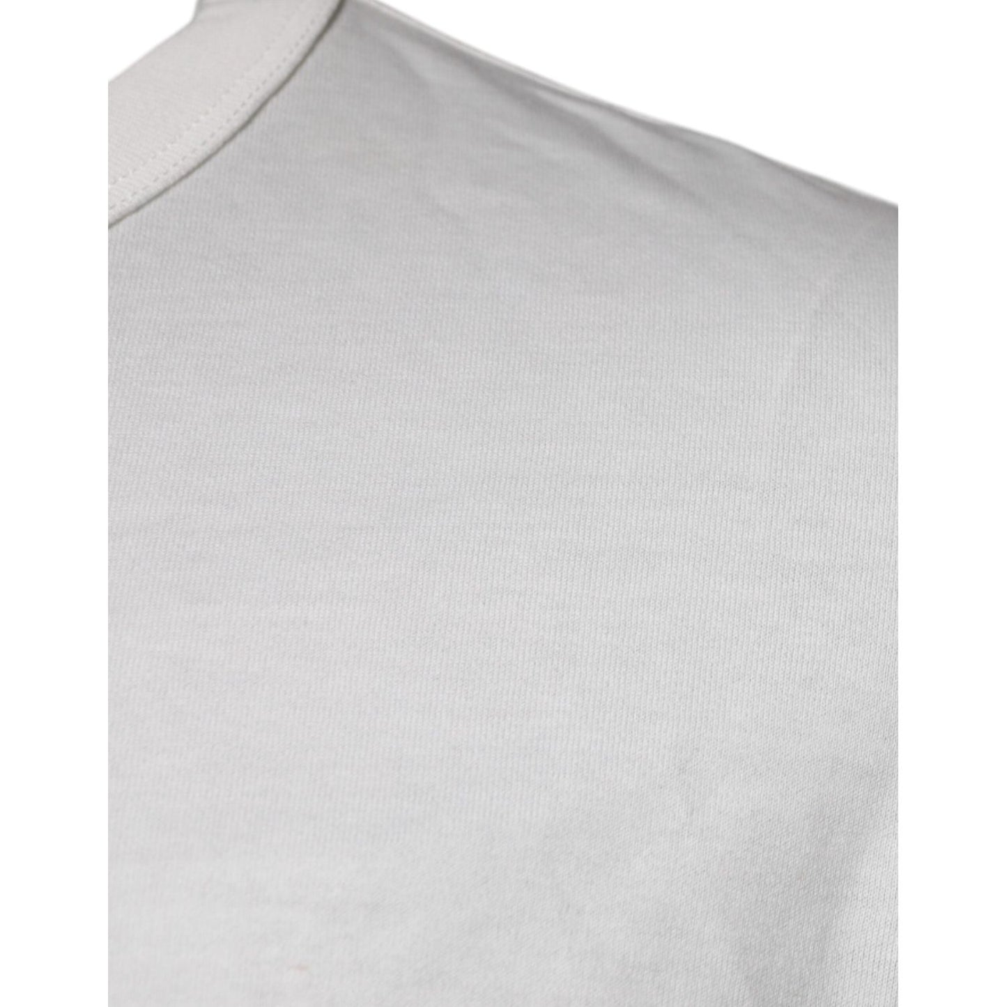 Dolce & Gabbana White DG Logo Cotton Crew Neck T-shirt TSH87377-50