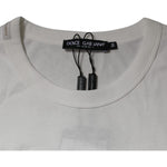Dolce & Gabbana White DG Logo Cotton Crew Neck T-shirt TSH87377-50