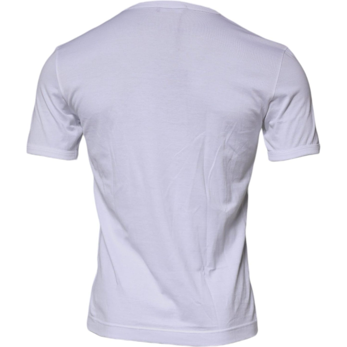 Dolce & Gabbana White Panda King Cotton Crew Neck T-shirt TSH87233-46