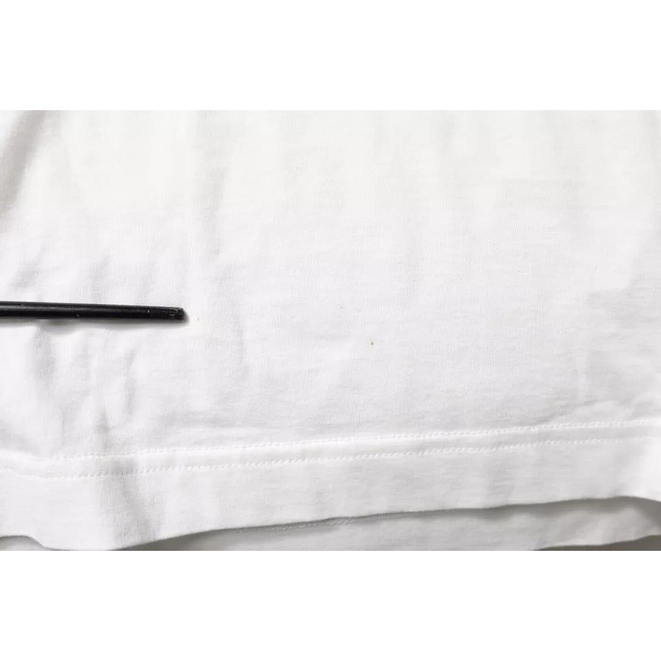 Dolce & Gabbana White Royals Heritage Cotton T-shirt TSH87231-46