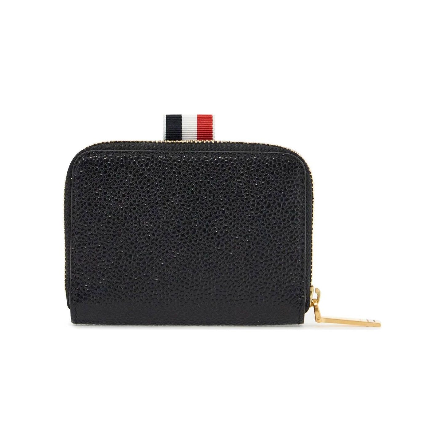 Thom Browne portafoglio slim con zip circonferenziale nero
