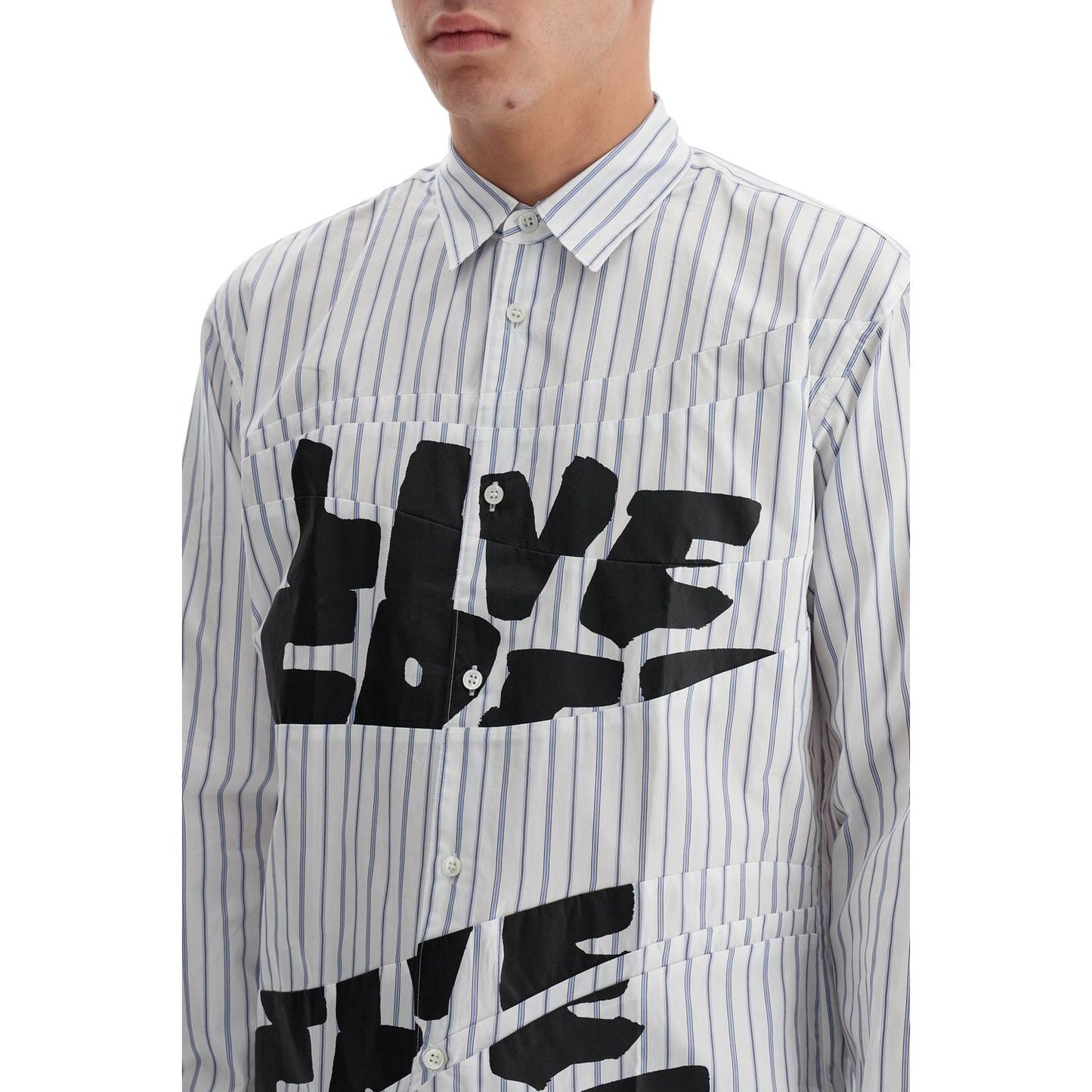 Comme Des Garcons Shirt 'live free printed shirt' Shirts Comme Des Garcons Shirt Gray