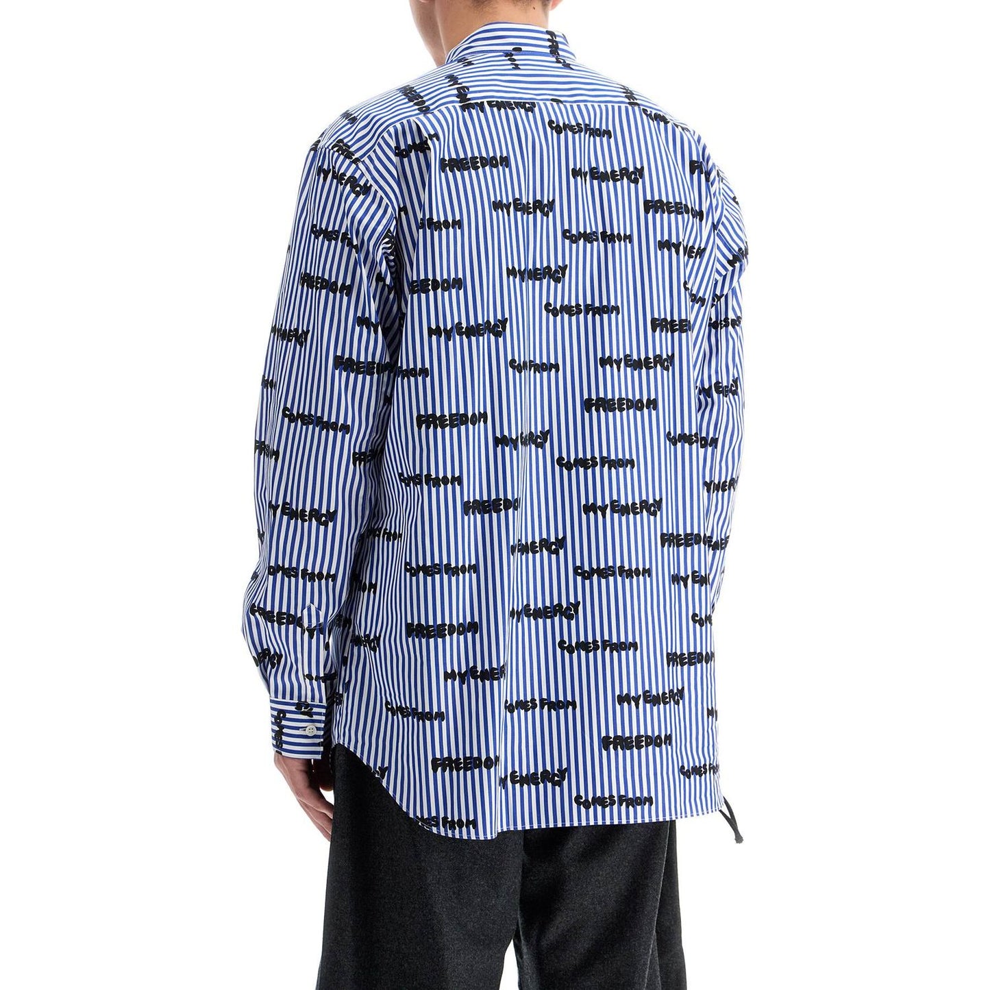 Comme Des Garcons Shirt striped printed shirt Shirts Comme Des Garcons Shirt Lavender