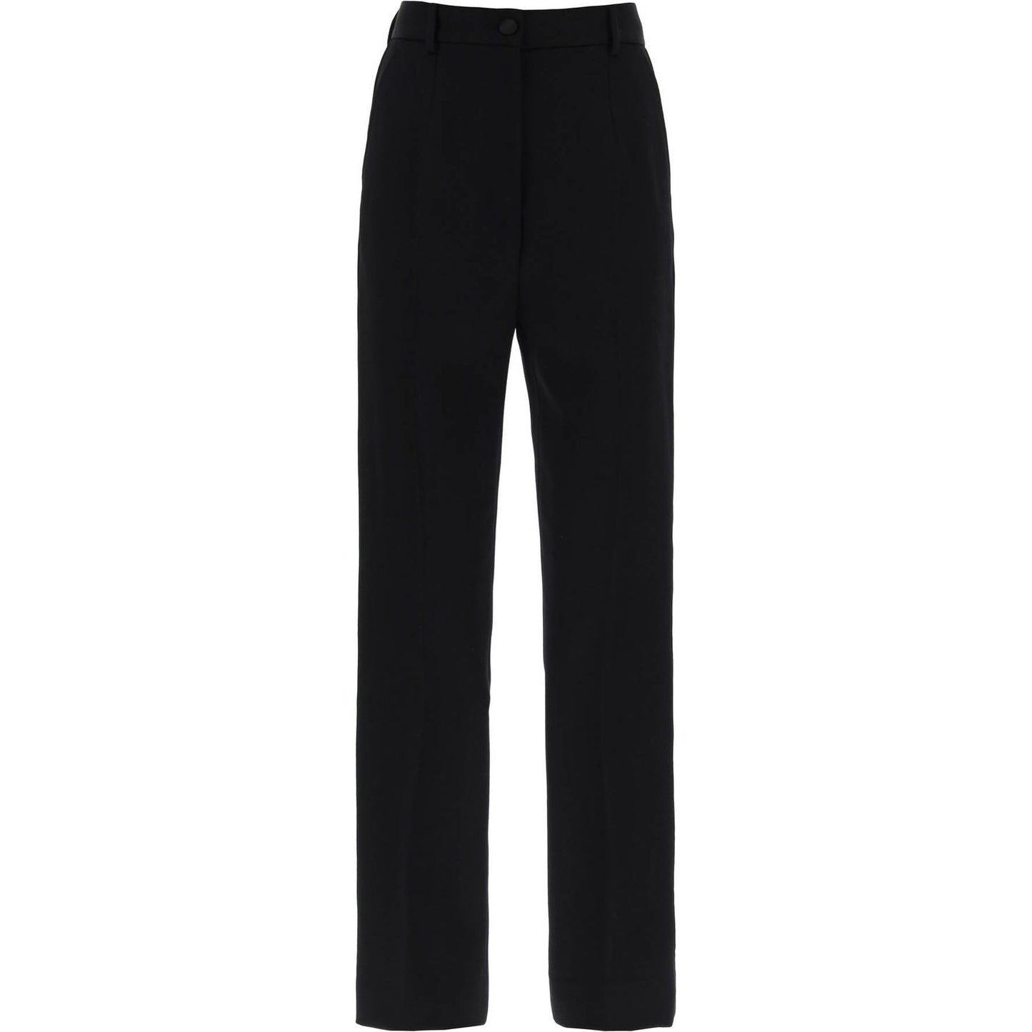 Dolce & Gabbana wool gabardine cigarette pants. Trousers Dolce & Gabbana Black