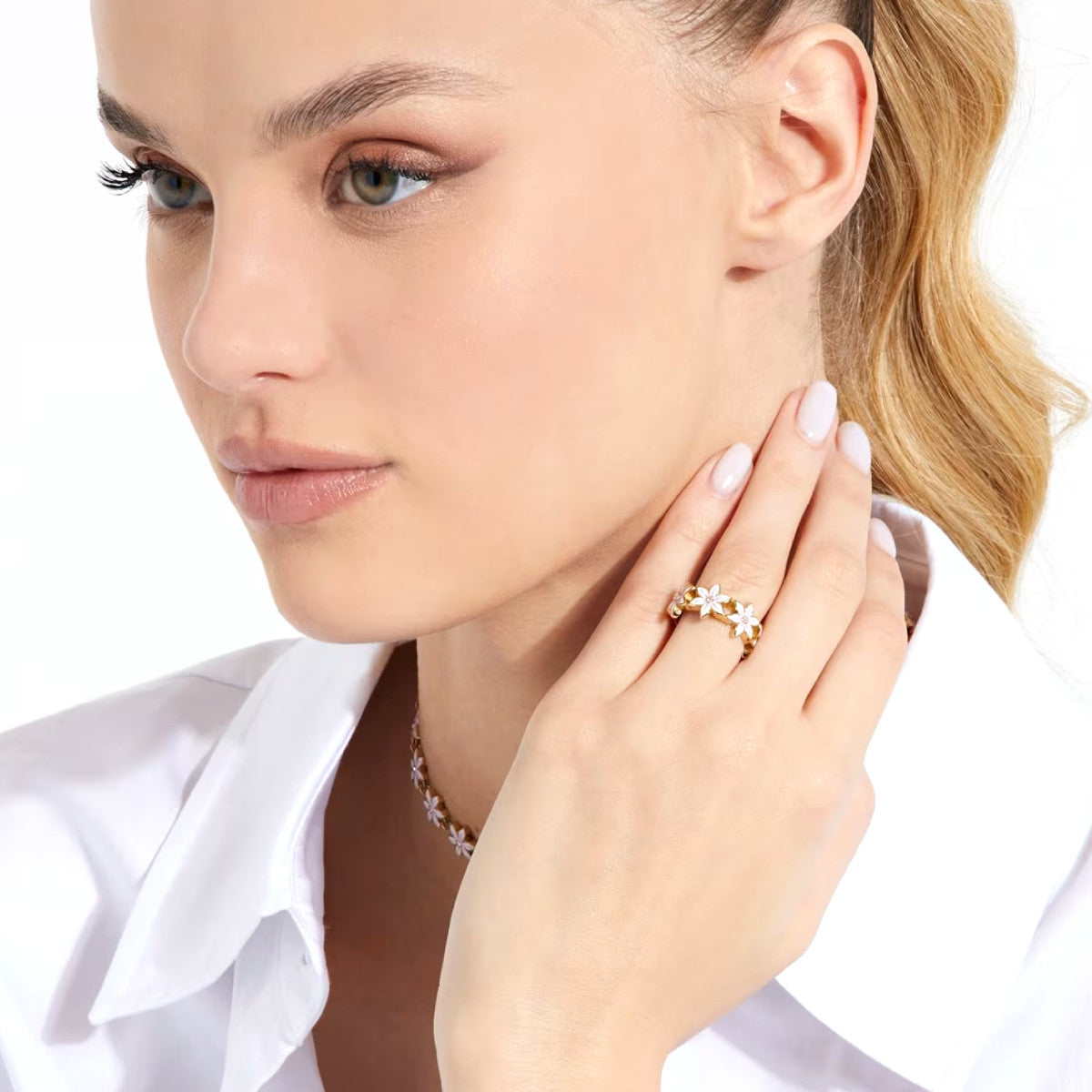 GUESS JEWELS JEWELRY Mod. JUBR04132JWYGWH54 Ring GUESS JEWELS Wheat