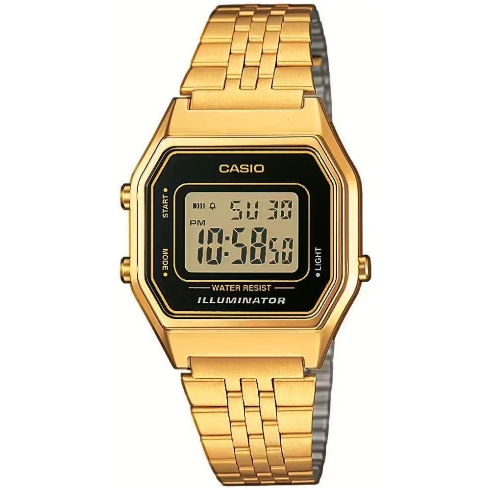 CASIO VINTAGE Mod. ICONIC LADY GOLD BLACK WATCHES CASIO COLLECTION & VINTAGE Tan