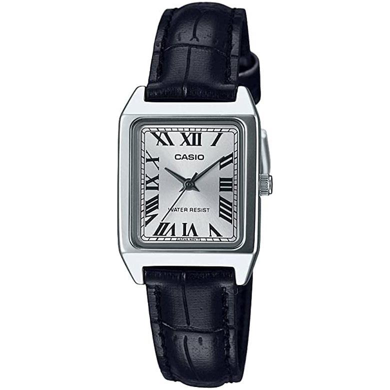 CASIO COLLECTION Mod. TANK, LEATHER - SILVER WATCHES CASIO COLLECTION & VINTAGE Light Gray
