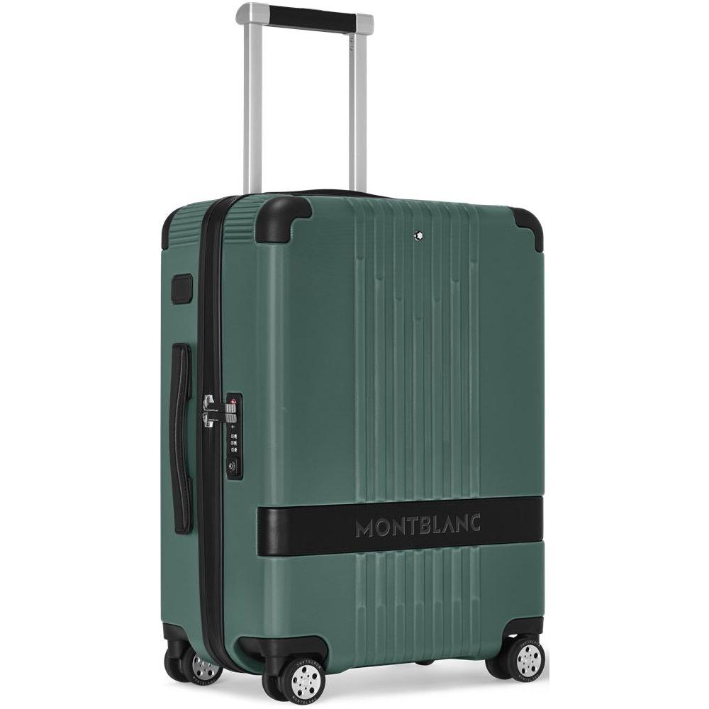 MONTBLANC LEATHER MOD. CABIN TROLLEY - 38X55X23 (37 L) FASHION ACCESSORIES MONTBLANC Dark Slate Gray