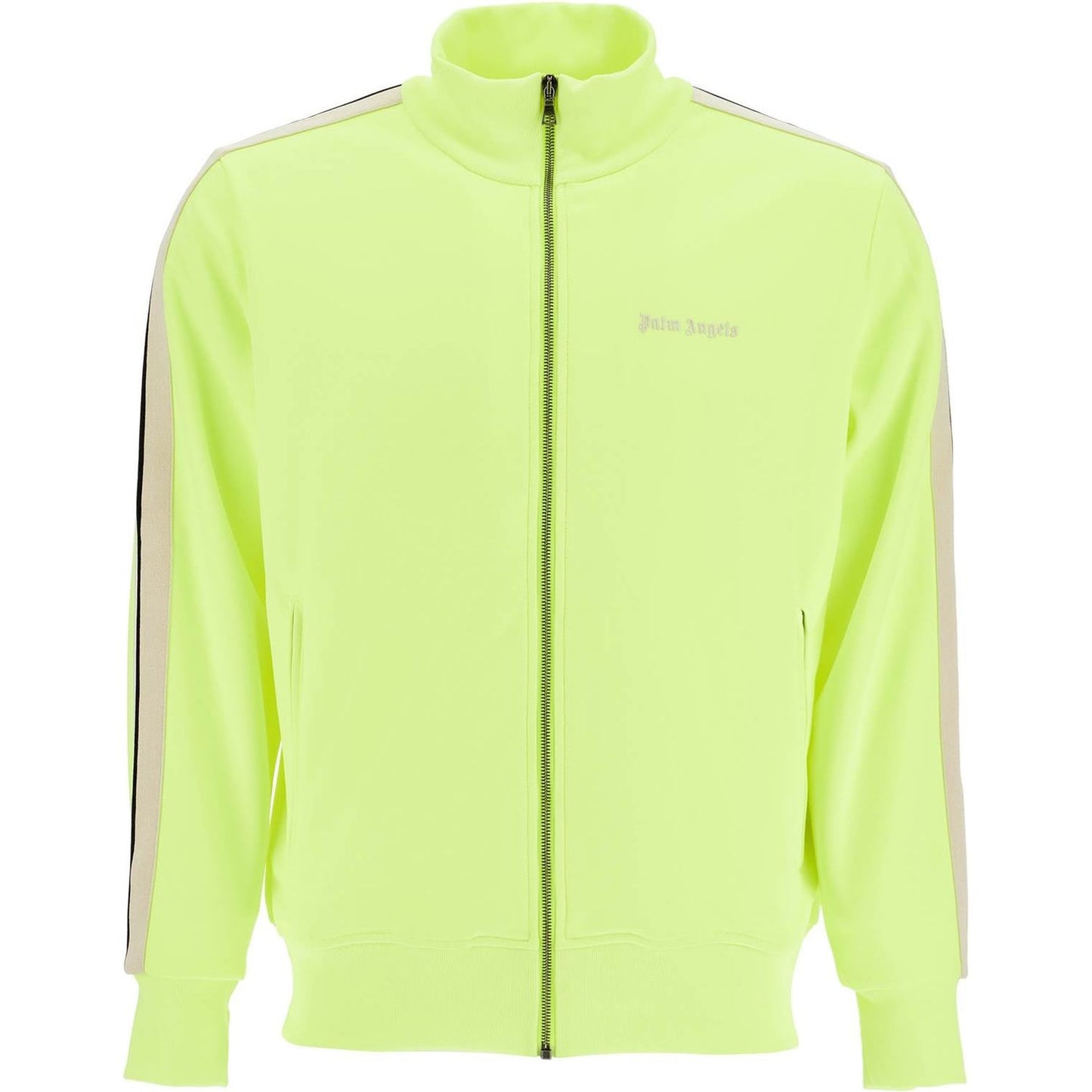 Palm Angels 'track sweatshirt with contrasting bands Topwear Palm Angels Pale Goldenrod