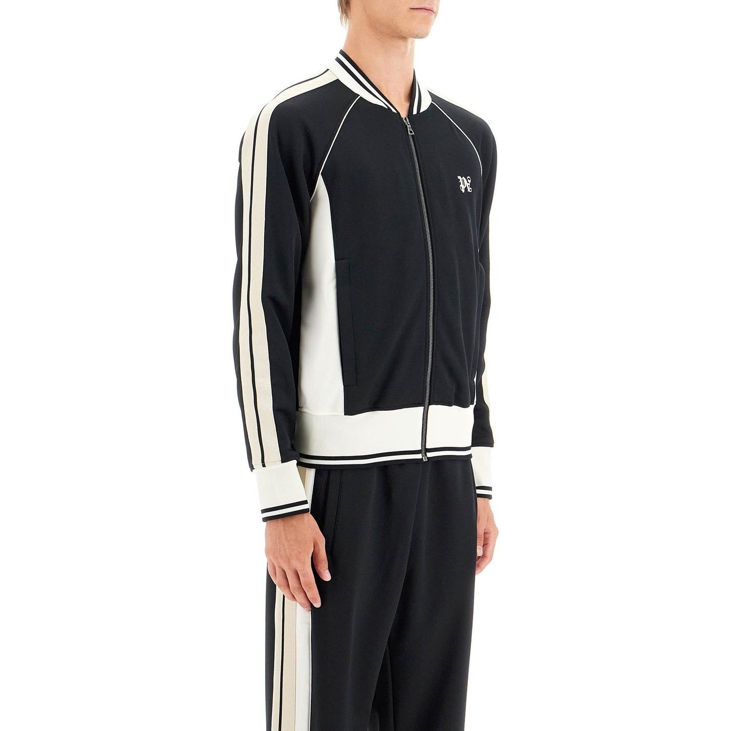 Palm Angels raglan zip-up sweat Topwear Palm Angels Light Gray