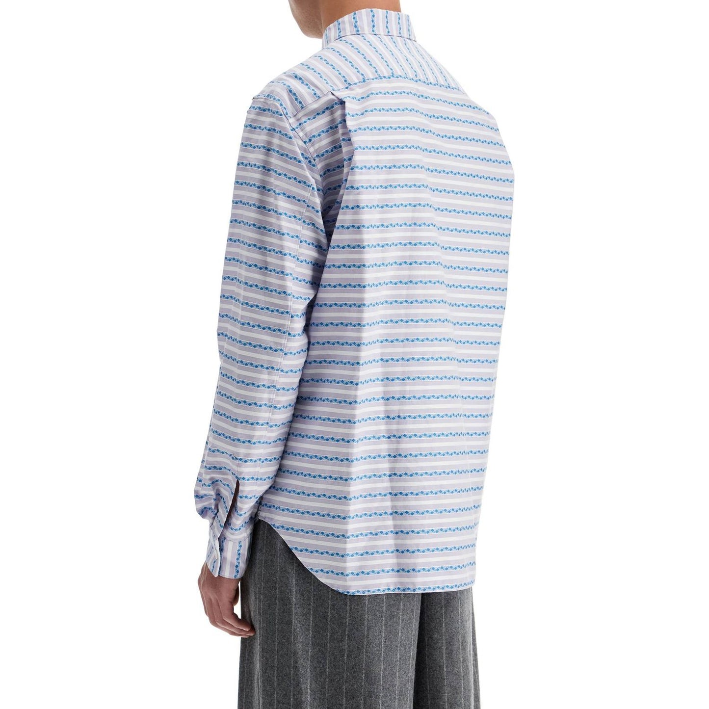 Comme Des Garcons Homme Plus jacquard shirt with sequ Shirts Comme Des Garcons Homme Plus Light Gray