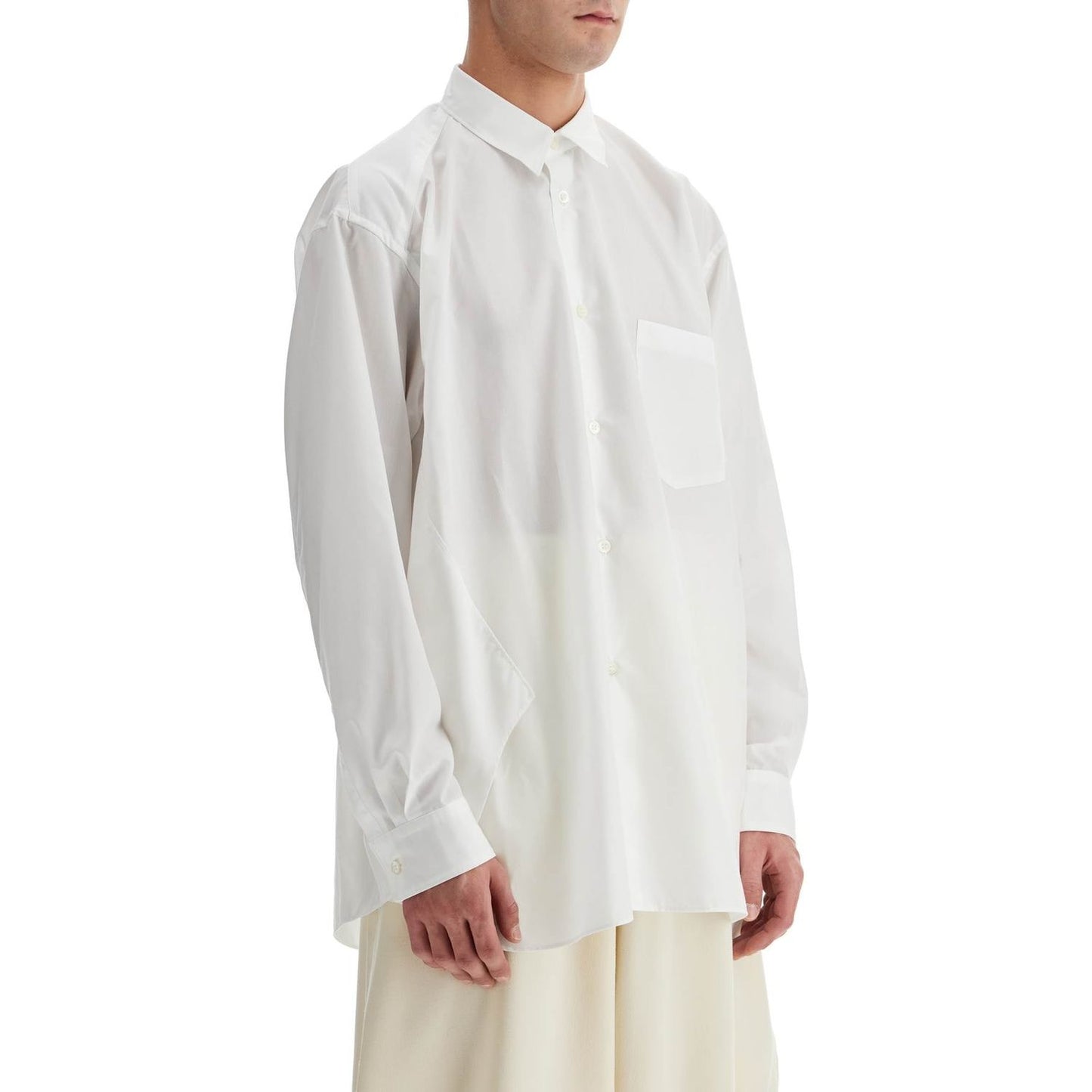 Comme Des Garcons Homme Plus twisted effect shirt Shirts Comme Des Garcons Homme Plus Light Gray