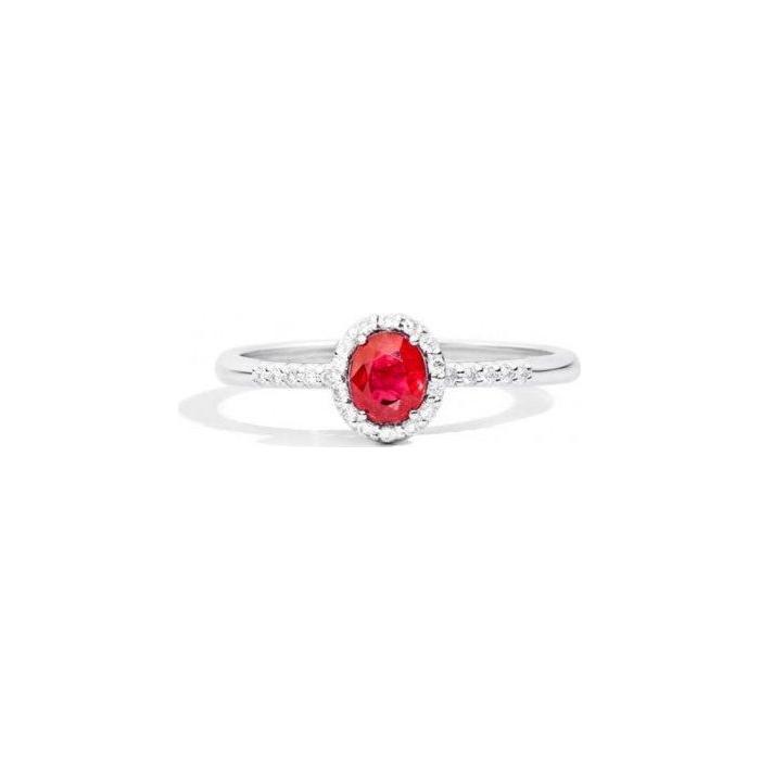 ANELLI RECARLO MOD. R33CG251_RB DESIGNER FASHION JEWELLERY RECARLO JEWELS Firebrick
