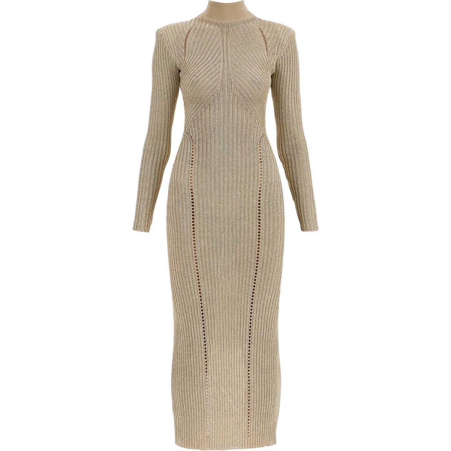 Self-Portrait Self Portrait maxi lurex knit dress in Dresses Self-Portrait Rosy Brown