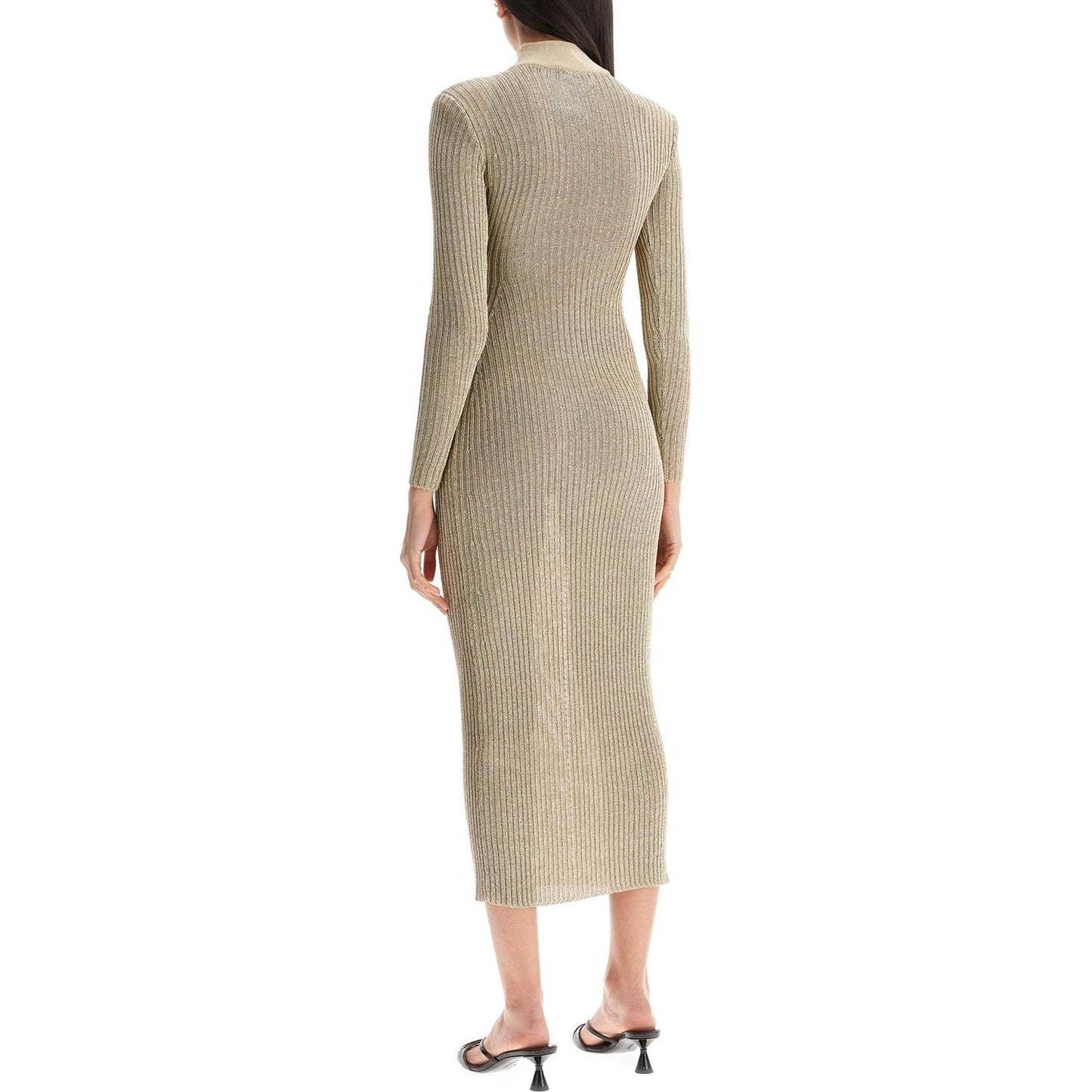 Self-Portrait Self Portrait maxi lurex knit dress in Dresses Self-Portrait Rosy Brown