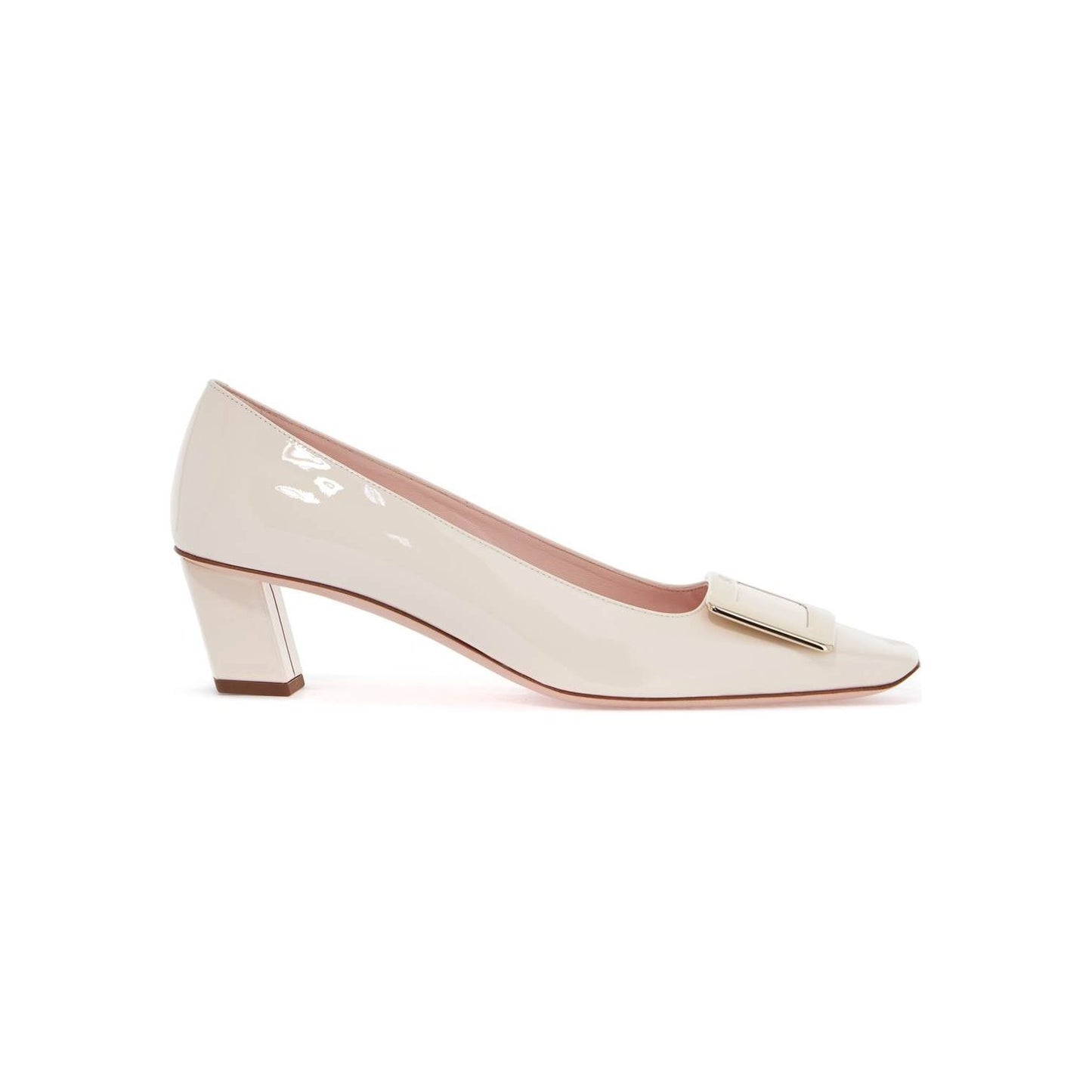 Roger Vivier beige calfskin d'orsay with wide heel belle vivier t. 45 Pumps Roger Vivier Light Gray