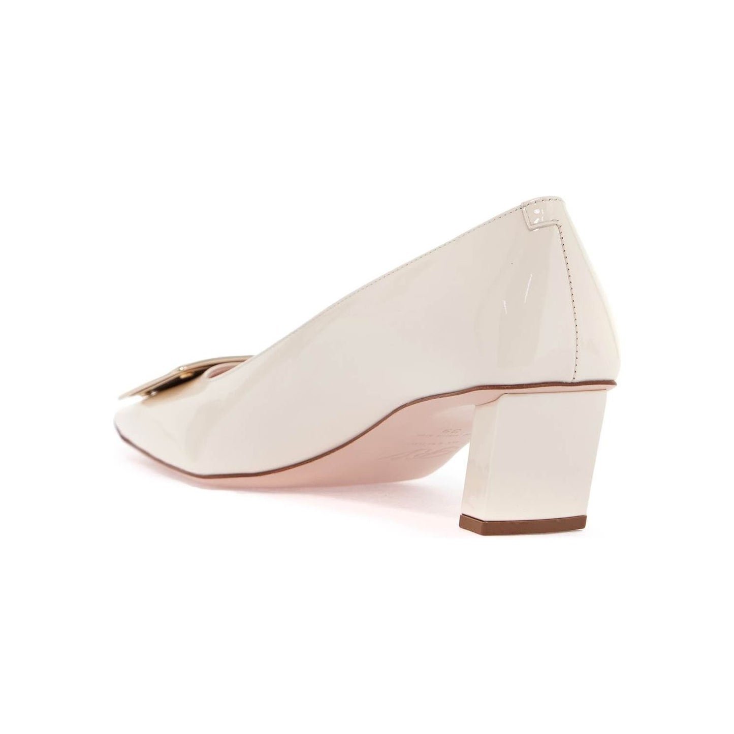 Roger Vivier beige calfskin d'orsay with wide heel belle vivier t. 45 Pumps Roger Vivier Light Gray