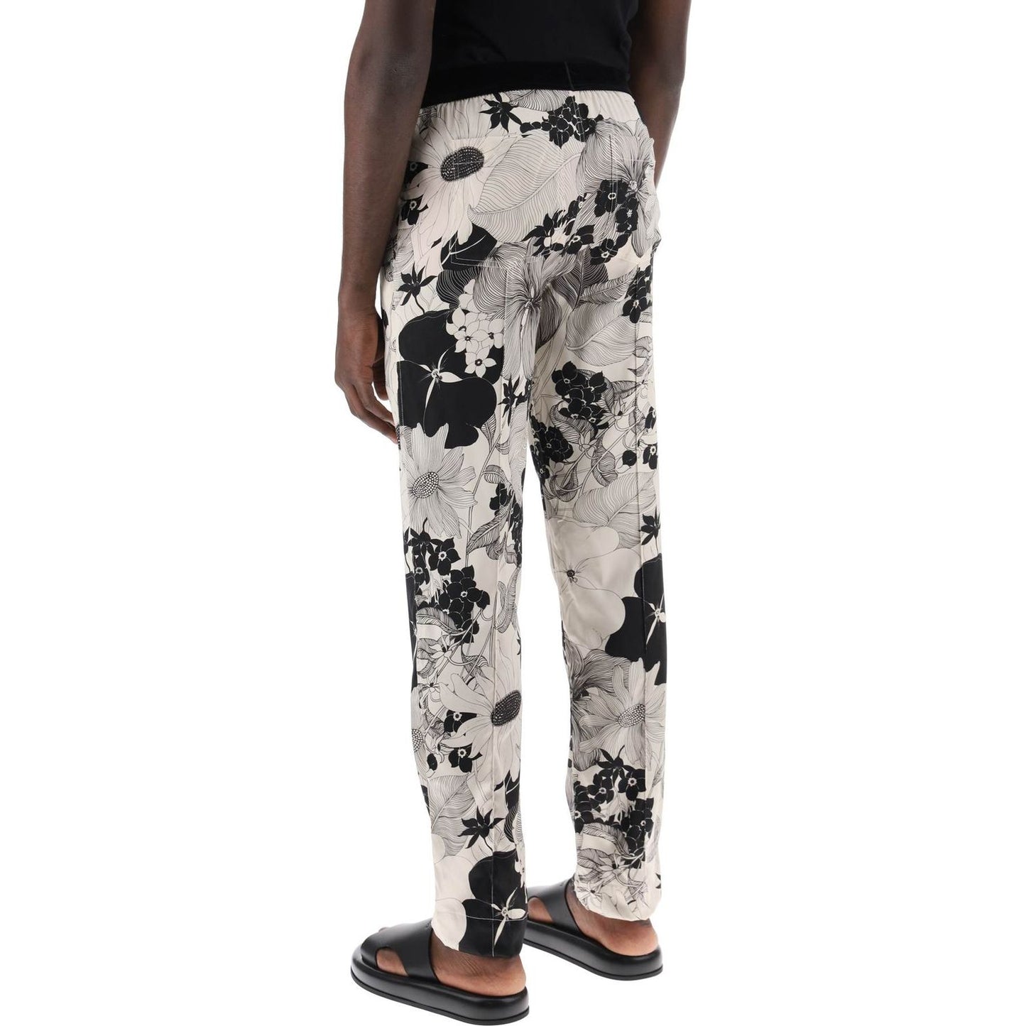Tom Ford pajama pants in floral silk Beachwear & underwear Tom Ford Gray